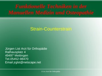 Strain Counterstrain