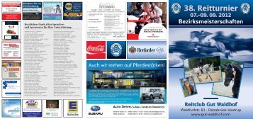 38. Reitturnier