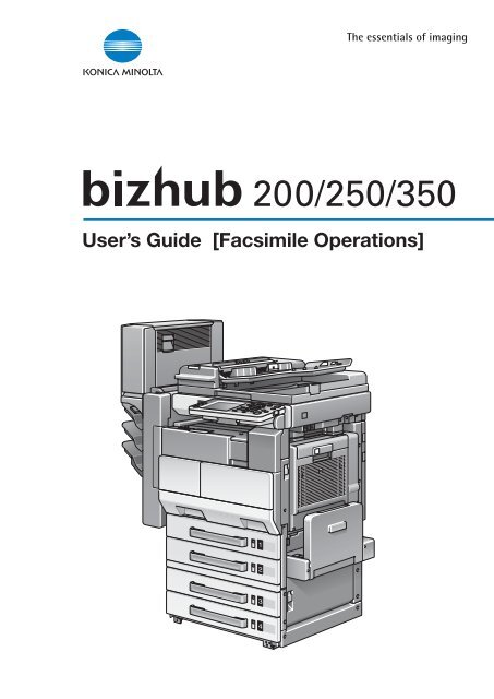 User's Guide [Facsimile Operations]