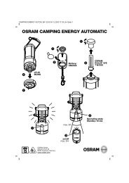 Bedienungsanleitung CAMPING ENERGY AUTOMATIC - Osram