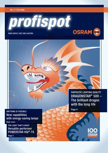 DRAGONSTARÂ® 500 â The brilliant dragon with the long life - OSRAM