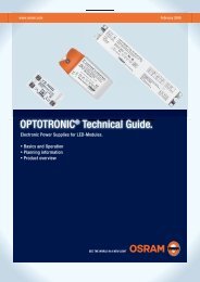 OPTOTRONICÂ® Technical Guide. - Osram