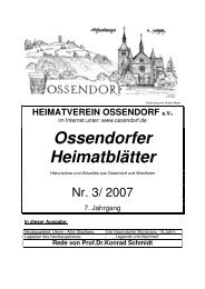 Ausgabe 2007 3 - Ossendorf