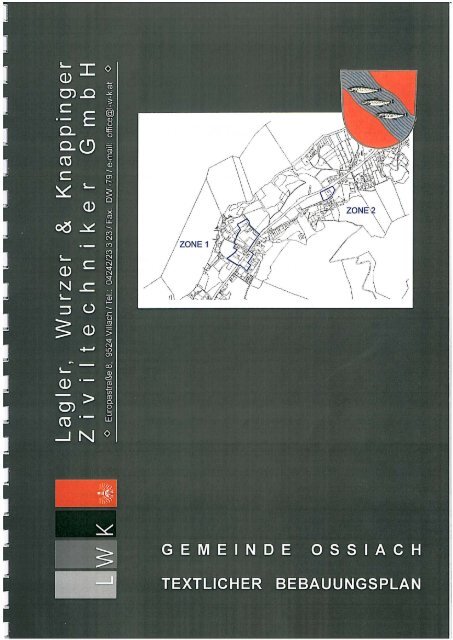 Bebauungsplan - Textlicher (1.010 KB) - .PDF - Ossiach