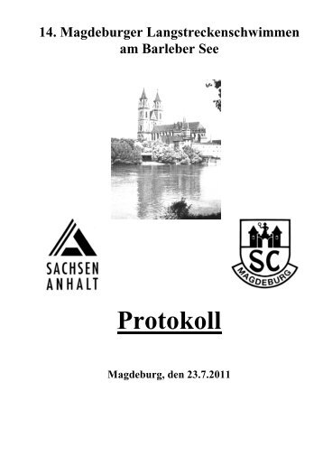 14. Magdeburger Langstreckenschwimmen 2011 - SCM Schwimmen