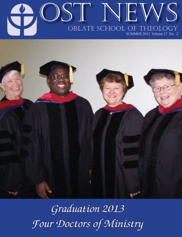 Graduation 2013 Four Doctors of Ministry - Oblate School of Theology