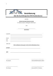 Vereinbarung Assistenzkurs - DVO