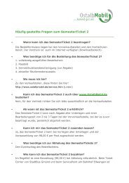 FAQ SemesterTicket 2 1 - OstalbMobil