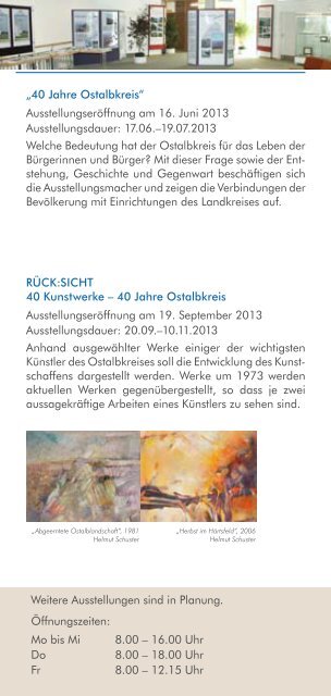 40 Jahre Ostalbkreis - Programm fÃ¼r das JubilÃ¤umsjahr 2013