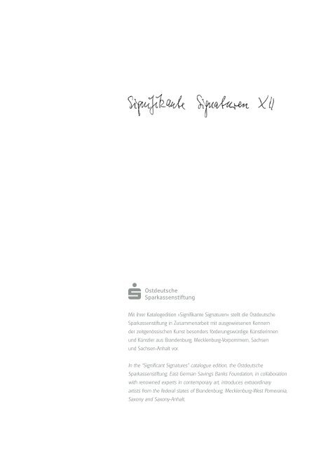Katalog als PDF downloaden - Ostdeutsche Sparkassenstiftung