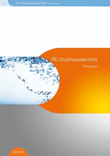 Katalog PE Druckwasserrohre Trinkwasser - Ostendorf Kunststoffe