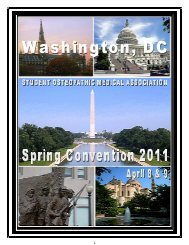 SOMA Spring 2011 Convention Book - American Osteopathic ...