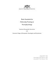 Basic Standards for Fellowship Training in Neurophysiology