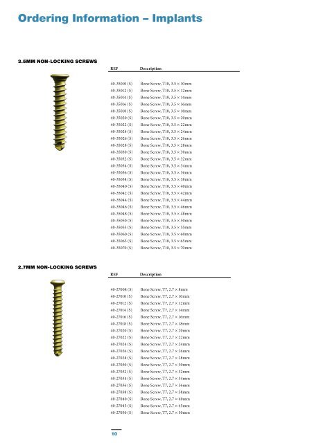 VariAx Foot Brochure - Stryker