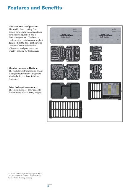 VariAx Foot Brochure - Stryker