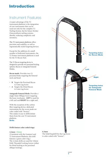 Stryker, t2 femoral nail technique guide picture
