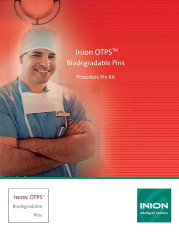 Inion OTPS Biodegradable Pins-Procedure Pin Kit - Stryker