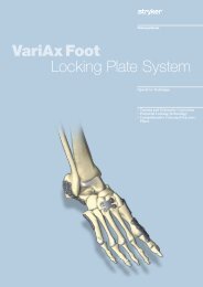 Variax foot locking plate system - Stryker
