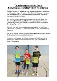 weiterlesen - Osterlandgymnasiums Gera
