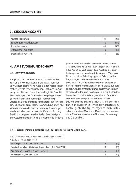 VERWALTUNGSBERICHT 2009 - Gemeinde Ostermundigen