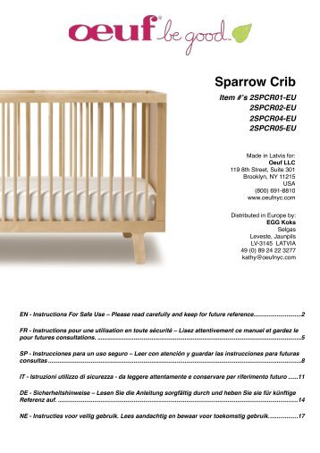 Sparrow Crib - File dans ta chambre