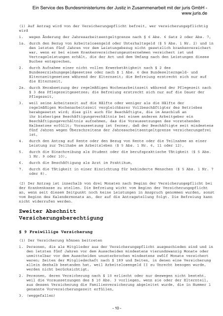 Sozialgesetzbuch (SGB) FÃ¼nftes Buch (V) - Gesetzliche ...