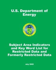 U.S. Department of Energy - OSTI