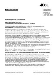 Pressemitteilung (pdf) - Ostpreussisches Landesmuseum LÃ¼neburg