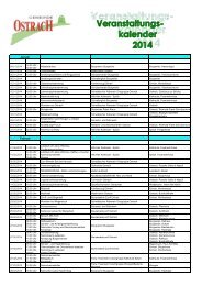 Veranstaltungskalender Ostrach 2014 als PDF-Dokument