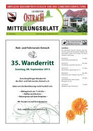 Mitteilungsblatt Woche 36 - Ostrach