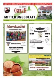 Mitteilungsblatt Woche 40 - Ostrach