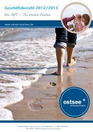 OHT-GeschÃ¤ftsbericht 2012/2013 - Ostsee-Holstein-Tourismus e.V.