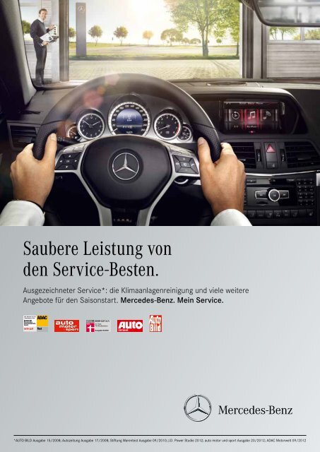 Saubere Leistung von den Service-Besten. - Mercedes-Benz