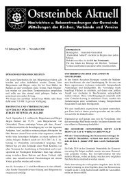 Ausgabe November 2013 - Gemeinde Oststeinbek