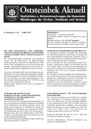 Ausgabe April 2013 - Gemeinde Oststeinbek