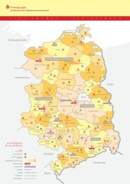Karte der Geschäftsgebiete der OSV-Sparkassen - Ostdeutscher ...