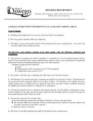 Driveway & Auxillary Parking Area Permit