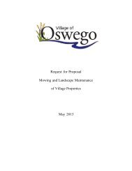 Mowing and Landscaping Bid Information Packet - Oswego Illinois