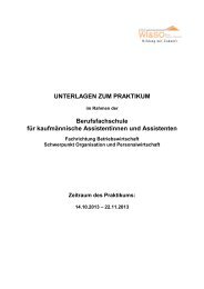 Praktikumsmappe mit Informationen zum Praktikum 2013