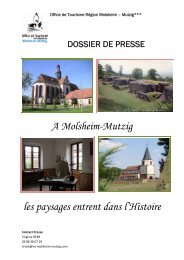 A Molsheim-Mutzig les paysages entrent dans l'Histoire - Office de ...