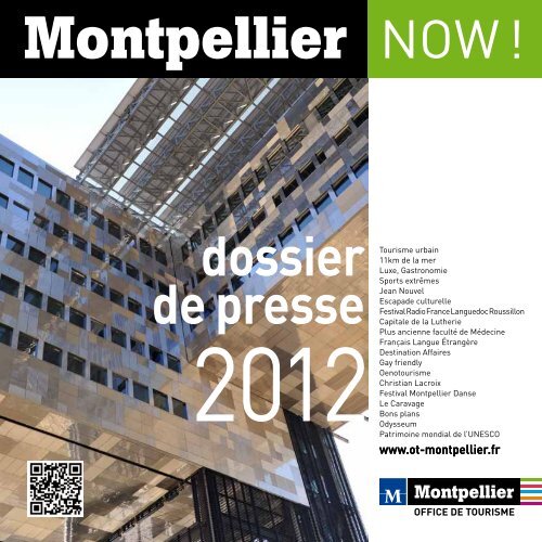 dossier de presse - Office de Tourisme de Montpellier