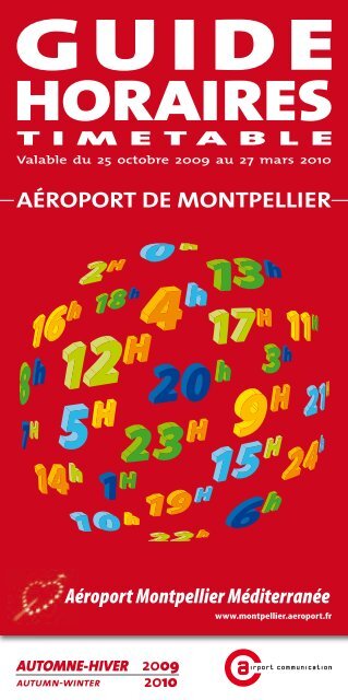 HORAIRES - Office de Tourisme de Montpellier