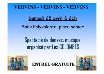 Les COLOMBES de Vervins