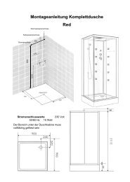 Montageanleitung Komplettdusche Red - FAP