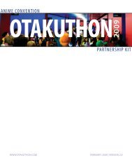ANIME CONVENTION PARTNERSHIP KIT - Otakuthon