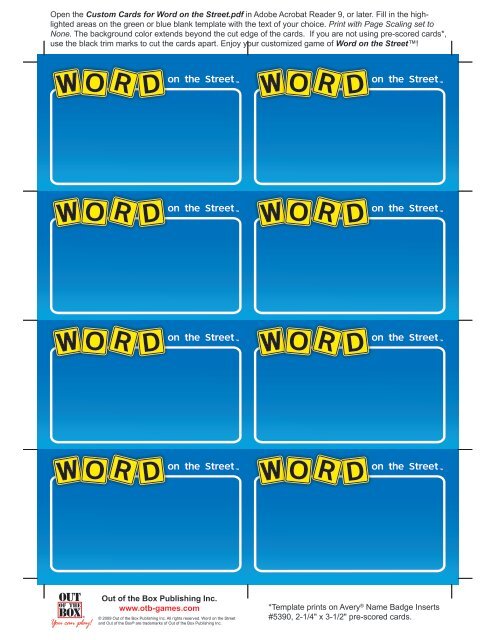 Custom Cards for Word on the Street.pdf - Out of the Box Publishing