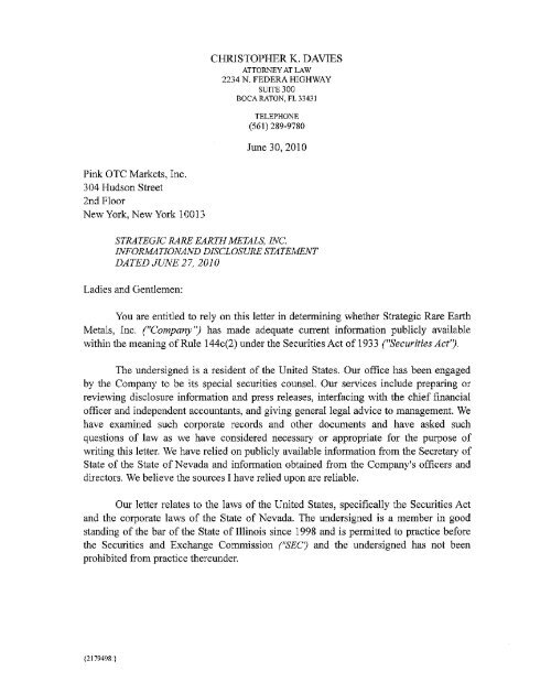 christopher k. davies attorney at law 70 n. federa ... christopher k. davies attorney at law 70 n. federa ...