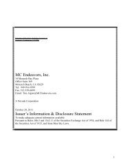 MC Endeavors, Inc. Issuer's Information & Disclosure ... - OTCIQ.com
