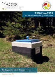 Trinkwasser aus Hausbrunnen und Quellfassungen - AGES