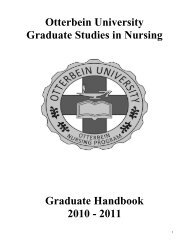 Post-Masters Nurse Anesthesia Certificate Program - Otterbein